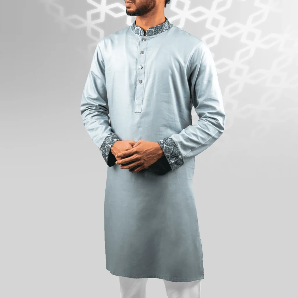 NAYAB Elite Quality Contrast Panjabi | Opal